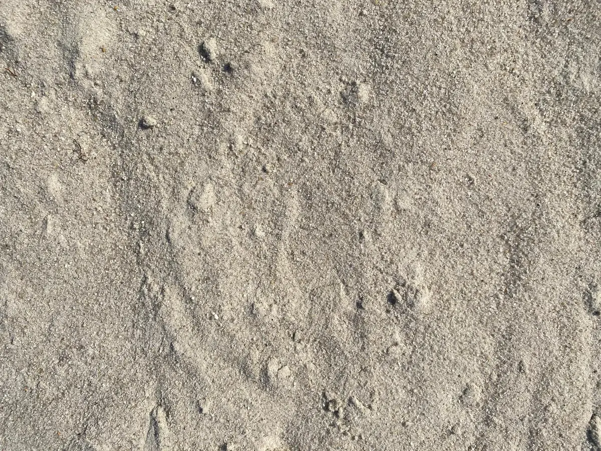 Drainagezand 0-5 mm van dichtbij, naturel lichtgrijs