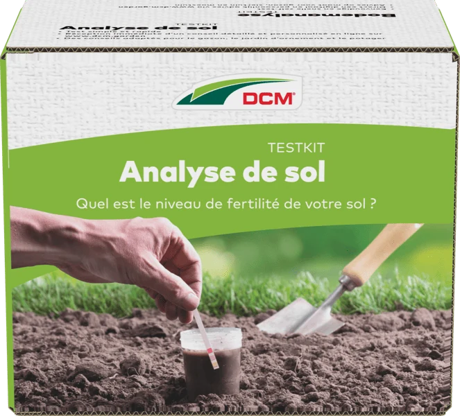 DCM Bodemanalyse Testkit 1 st, achterzijde met de gebruiksaanwijzing