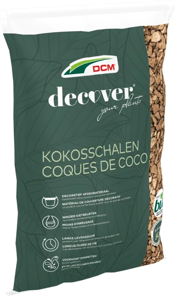 DCM Decover® Kokosschalen 5 L, schuin vooraanzicht