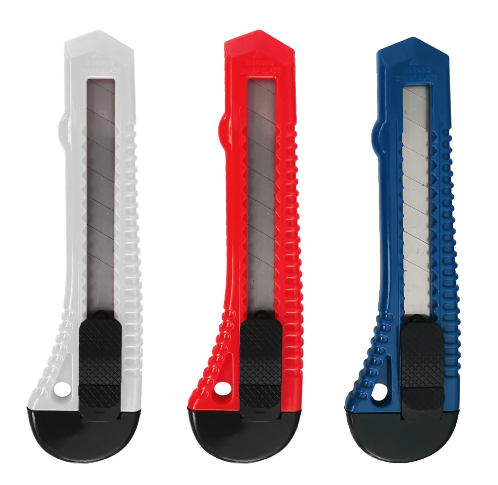 Talen Tools set van drie afbreekmessen van 18 mm met veiligheidssluiting