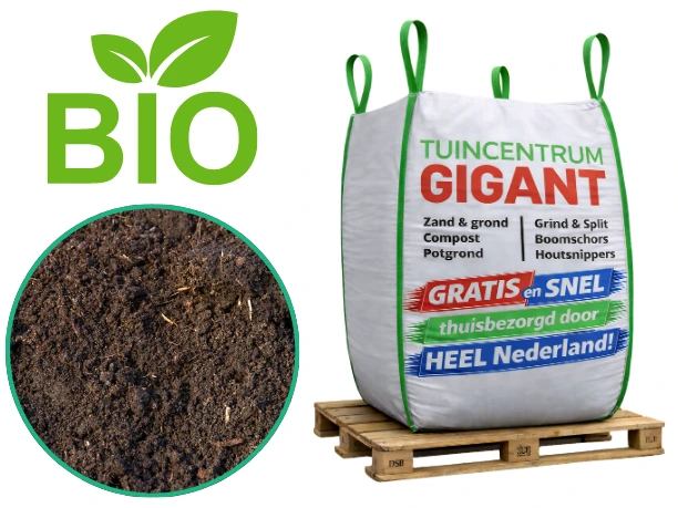 Big bag fijne biologische compost (0,5m³) - Gratis thuisbezorgd