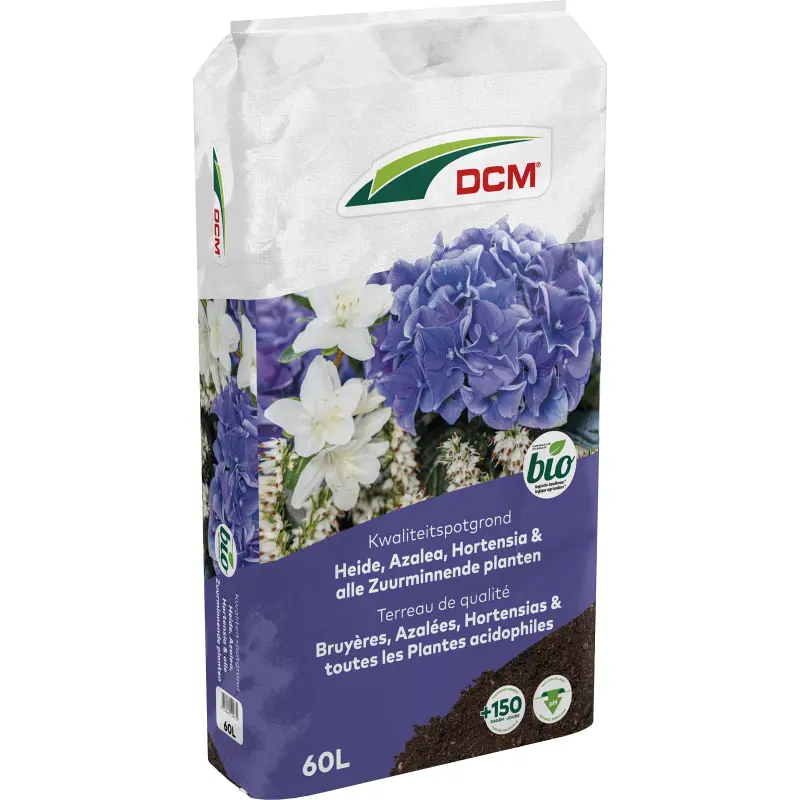 DCM Potgrond Heide, Azalea, Hortensia & alle Zuurminnende planten 60 L