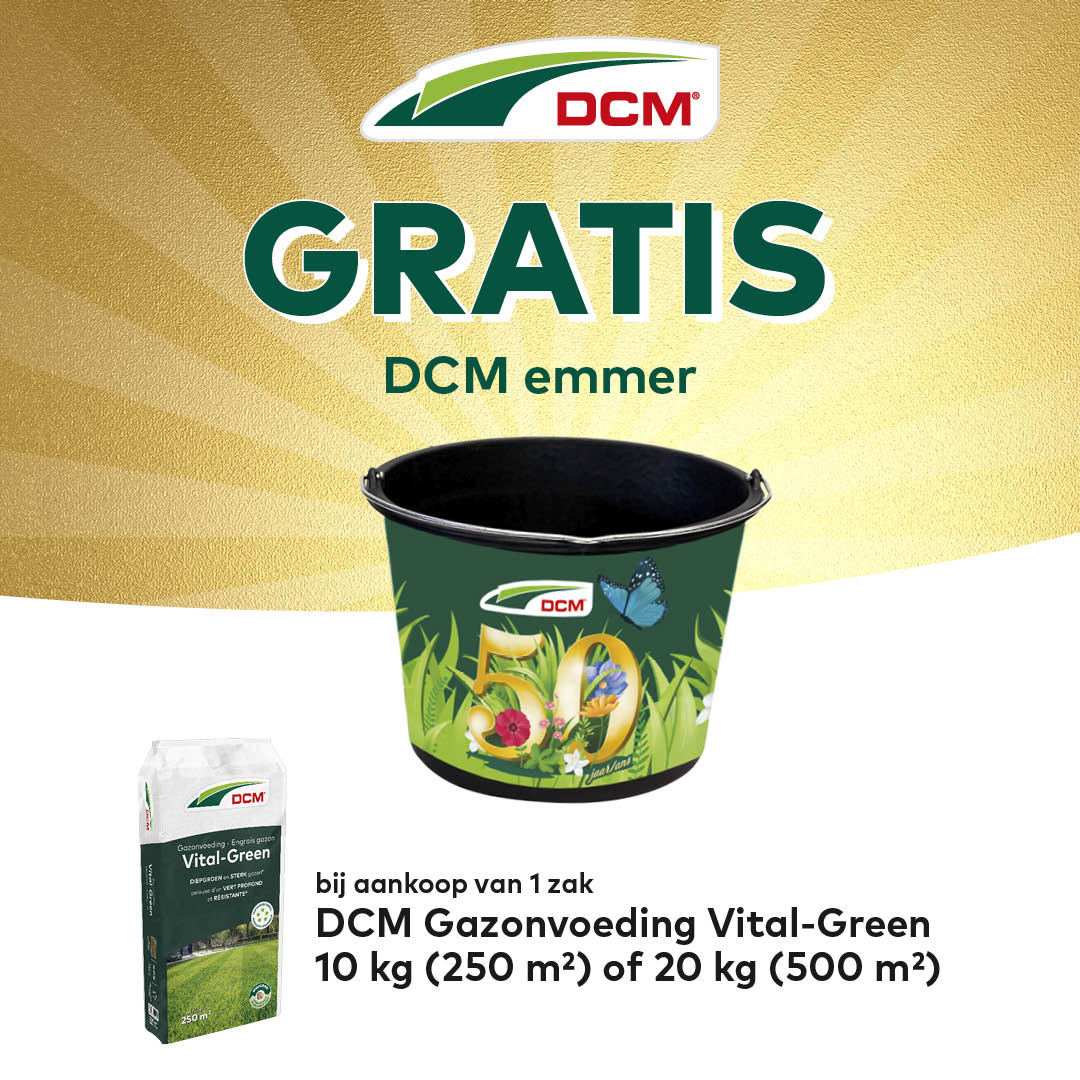 DCM Gazonvoeding Vital-Green (10 kg) + GRATIS DCM-emmer