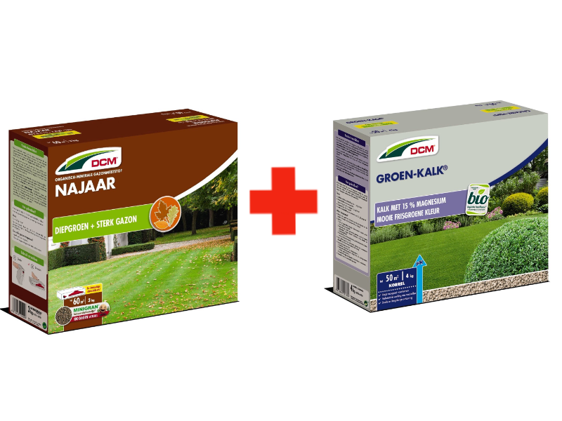 Complete najaar bemesting! Kalk + Gazonmeststof najaar