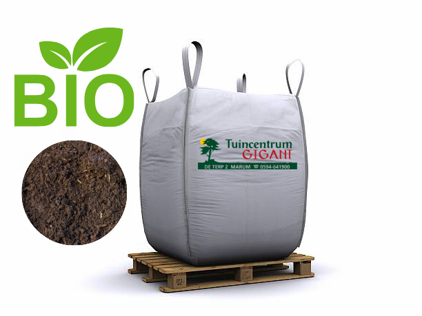Big bag fijne biologische compost (1m³) - Gratis thuisbezorgd Big bag fijne biologische compost (1m³) - Gratis thuisbezorgd