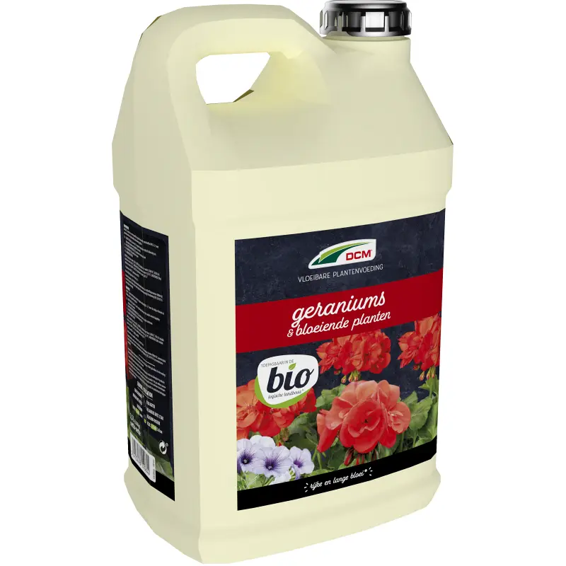 DCM Vloeibare Plantenvoeding Geraniums & Bloeiende Planten 2,5 L