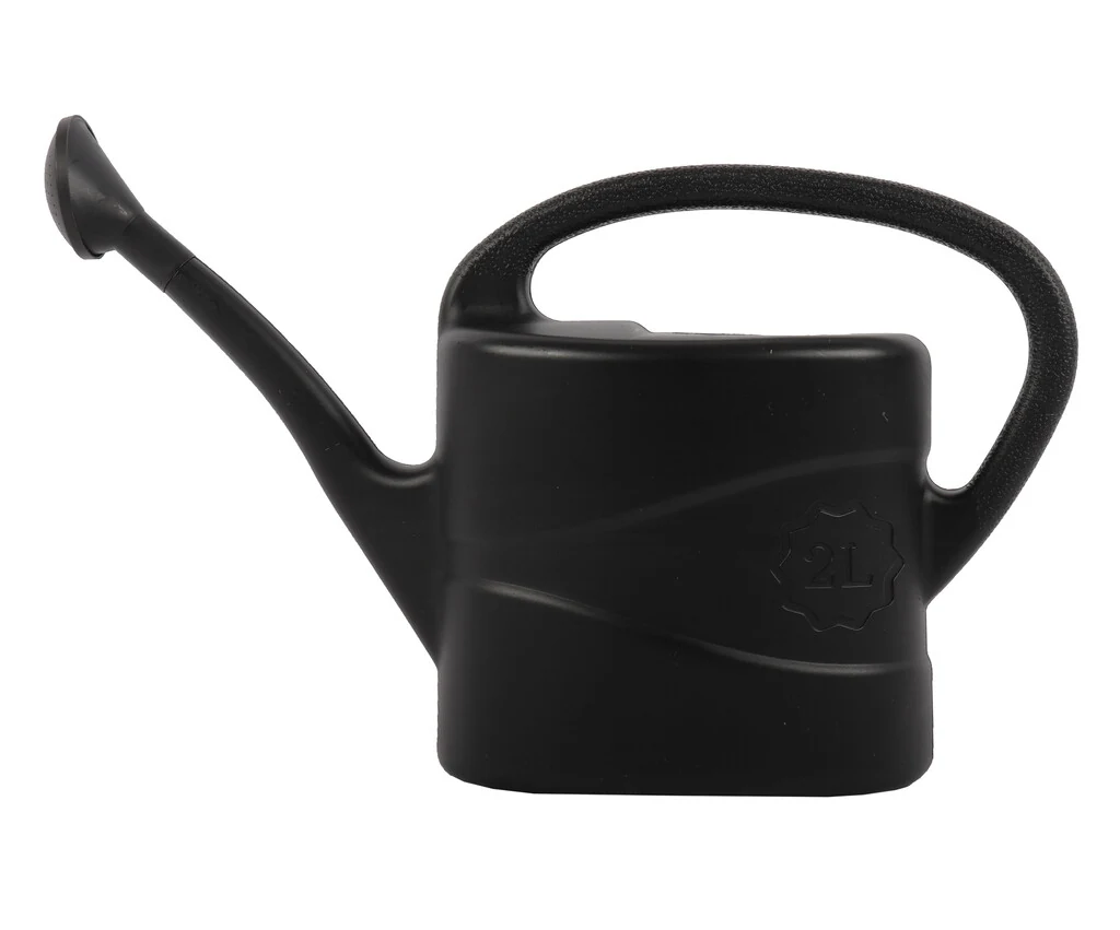 Zwarte Talen Tools gieter van 2 liter met broeskop
