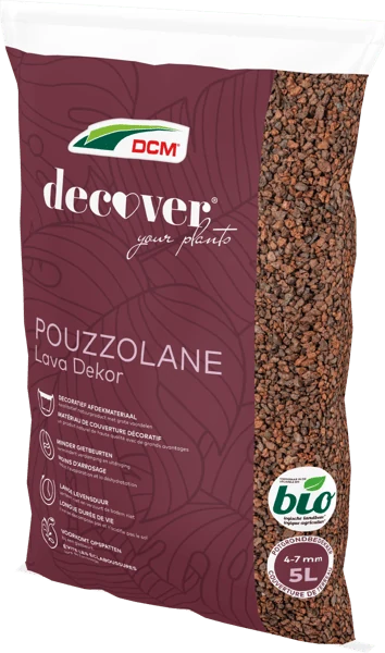 DCM Decover® Pouzzolane Lavakorrels 5 L, schuin vooraanzicht van rechts