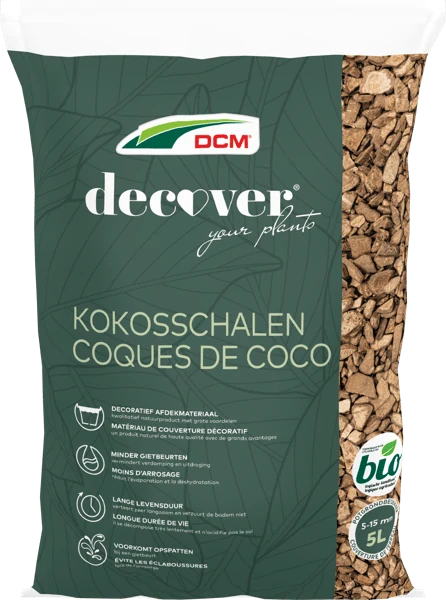 DCM Decover® Kokosschalen 5 L, vooraanzicht