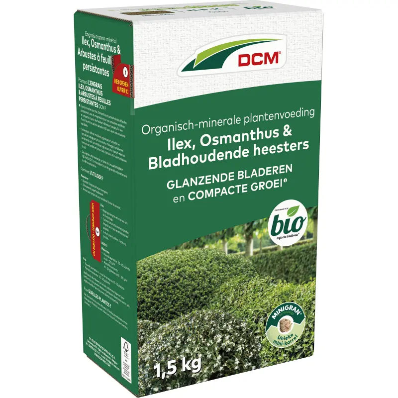 Meststof Ilex, Osmantus & Bladhoudende heesters (1,5 kg)