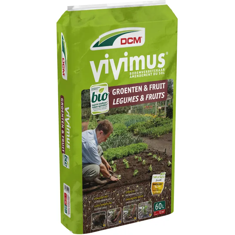 DCM Vivimus® Groenten & Fruit 60 L (12 m²) | Bodemverbeteraar