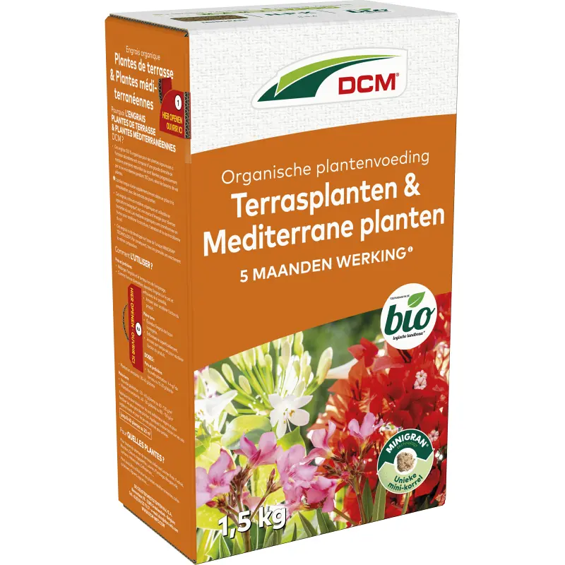 DCM Plantenvoeding Terrasplanten & Mediterrane Planten 1,5 kg