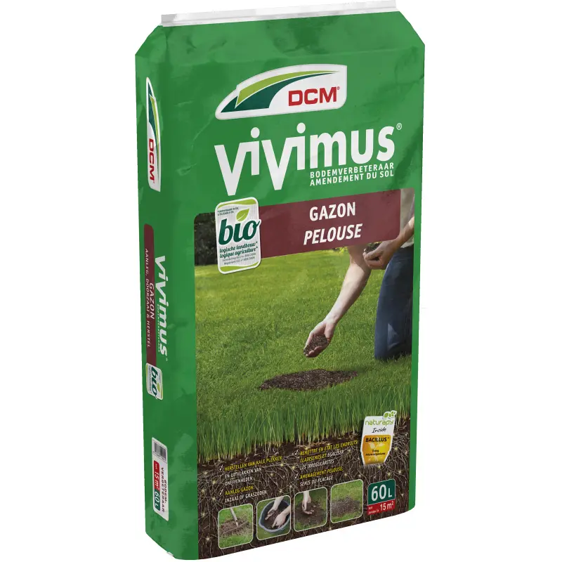 DCM Vivimus® Gazon 60 L (15 m²) | Bodemverbeteraar